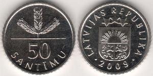 50 Santims Lettonie (1991 - ) Cuivre/Nickel 