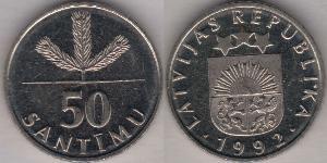 50 Santims Lettland (1991 - ) Kupfer/Nickel 