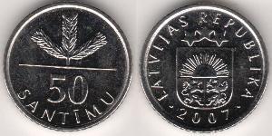 50 Santims Lettonia (1991 - ) Rame/Nichel 