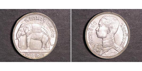 50 Satang Tailandia Plata 