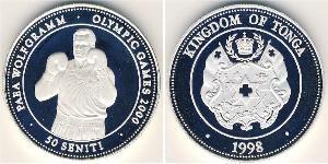 50 Seniti Tonga Argento 
