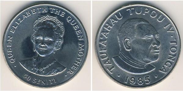 50 Seniti Tonga Kupfer/Nickel 