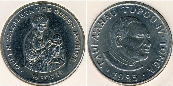 50 Seniti Tonga Níquel/Cobre 