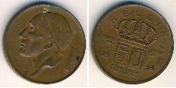50 Sent Belgien Bronze 