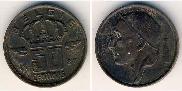 50 Sent Belgien Bronze 