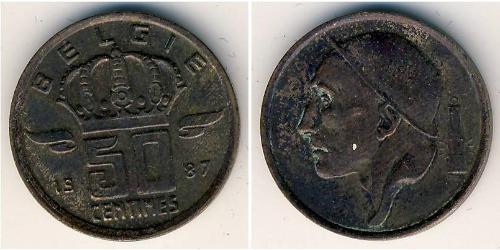 50 Sent Belgique Bronze 