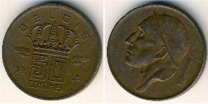 50 Sent Belgium Bronze 