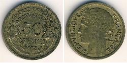 50 Sent Dritte Französische Republik (1870-1940)  Bronze 