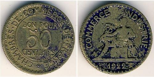 50 Sent Dritte Französische Republik (1870-1940)  Bronze 