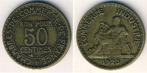 50 Sent Frankreich Bronze 