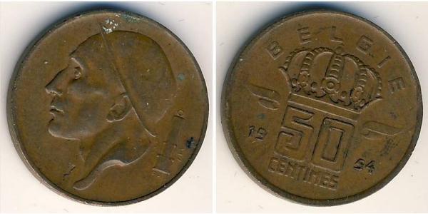 50 Sent Belgio Bronzo 