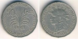 50 Sent Guadeloupe Cuivre/Nickel 