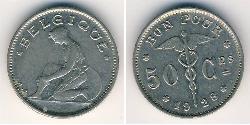 50 Sent Belgique Nickel 