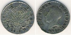 50 Sent Haiti Silver 