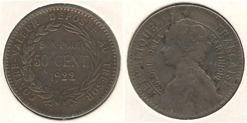 50 Sent Martinique 銅/镍 