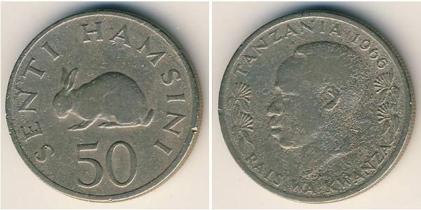 50 Sent Tanzania 銅/镍 