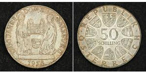 50 Shilling Republic of Austria (1955 - ) Argent 