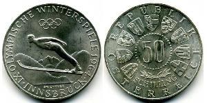 50 Shilling Republic of Austria (1955 - ) Argent 