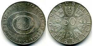 50 Shilling Republic of Austria (1955 - ) Argent 