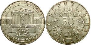 50 Shilling Republic of Austria (1955 - ) Argent 