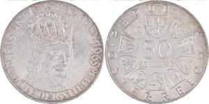50 Shilling Republic of Austria (1955 - ) Argent 
