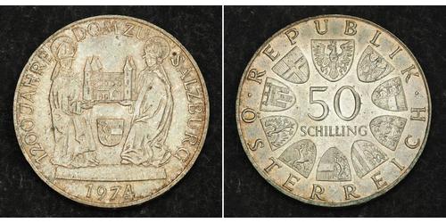 50 Shilling Republic of Austria (1955 - ) Argent 