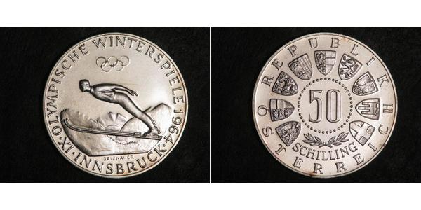 50 Shilling Republic of Austria (1955 - ) Argent 