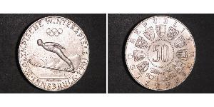 50 Shilling Republic of Austria (1955 - ) / Ååstenrik Argent 