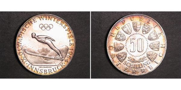 50 Shilling Republic of Austria (1955 - ) / Ååstenrik Argent 