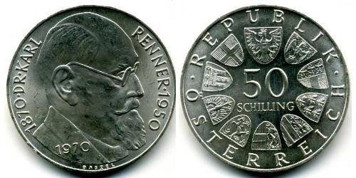 50 Shilling Republic of Austria (1955 - ) Argento 