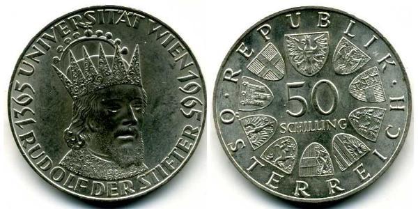 50 Shilling Republic of Austria (1955 - ) Argento 