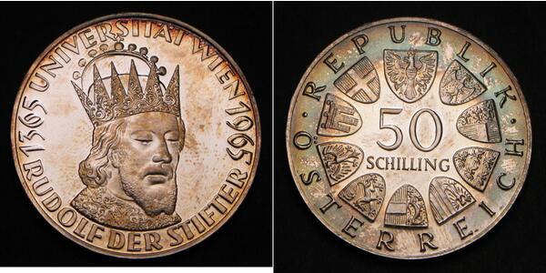 50 Shilling Republic of Austria (1955 - ) Argento 