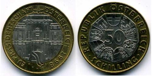 50 Shilling Republic of Austria (1955 - ) Bilame 