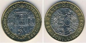 50 Shilling Republic of Austria (1955 - ) Bimetal 