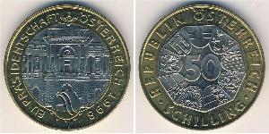 50 Shilling Republic of Austria (1955 - ) Bimetal 