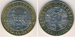 50 Shilling Republic of Austria (1955 - ) Bimetal 