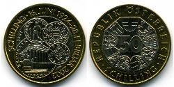 50 Shilling 奥地利 Bimetal 