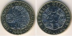 50 Shilling Republik Österreich (1955 - ) Bimetall 