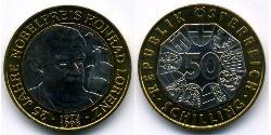 50 Shilling Republik Österreich (1955 - ) Bimetall 
