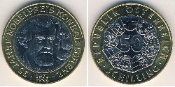 50 Shilling Republik Österreich (1955 - ) Bimetall 