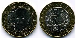 50 Shilling Republik Österreich (1955 - ) Bimetall 