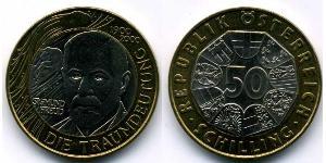 50 Shilling Republik Österreich (1955 - ) Bimetall 