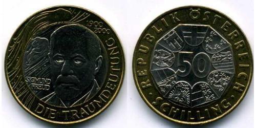 50 Shilling Republik Österreich (1955 - ) Bimetall 