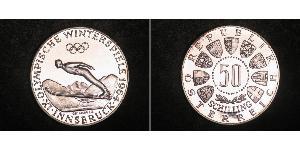 50 Shilling Republic of Austria (1955 - ) Plata 