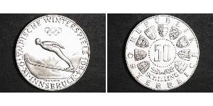 50 Shilling Republic of Austria (1955 - ) / Austria Plata 