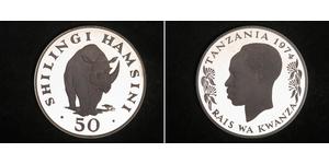 50 Shilling Tanzania Plata 