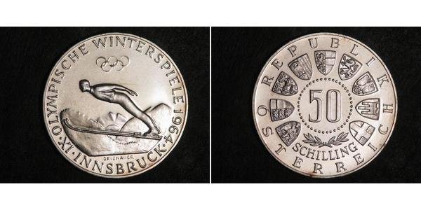 50 Shilling Republik Österreich (1955 - ) Silber 