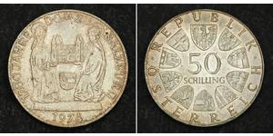 50 Shilling Republic of Austria (1955 - ) Silver 