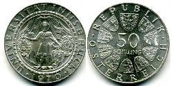50 Shilling 奥地利 銀 