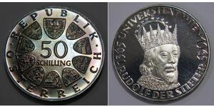 50 Shilling 奥地利 銀 